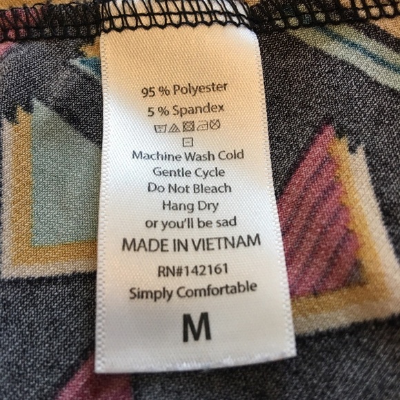 LuLaRoe Pink and Red Tiered A-Line Maxi Skirt for Casual Wear - Picture 5 of 6